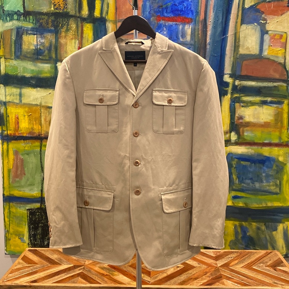 Banana Republic men’s tailored fit utility blazer 40R